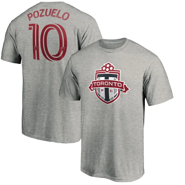 Men's Fanatics Branded Lorenzo Insigne Red Toronto FC Authentic Stack Player Name & Number T-Shirt