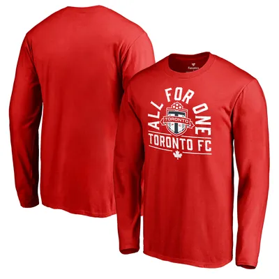 Toronto Blue Jays Fanatics Branded Wordmark Long Sleeve T-Shirt - Red