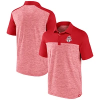 Polo rouge à teinture par espacement avec pochette Toronto FC de marque Fanatics pour hommes