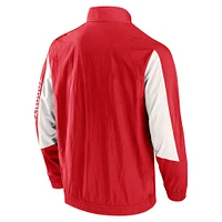 Veste de survêtement entièrement zippée rouge Toronto FC Fundamentals Raglan marque Fanatics pour hommes