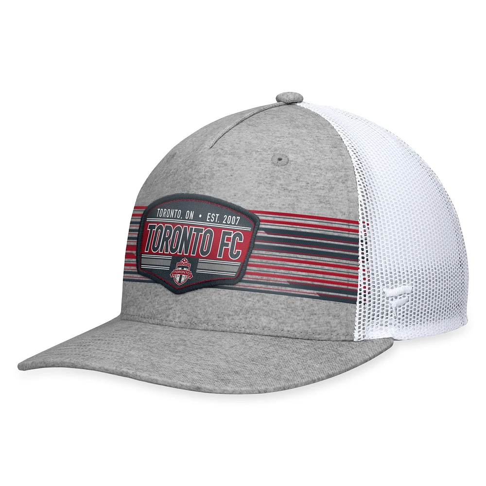 Men's Fanatics Steel Toronto FC Stroke Trucker Snapback Hat