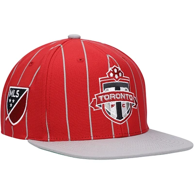 Casquette Mitchell & Ness rouge pour homme pin de l'équipe du Toronto FC