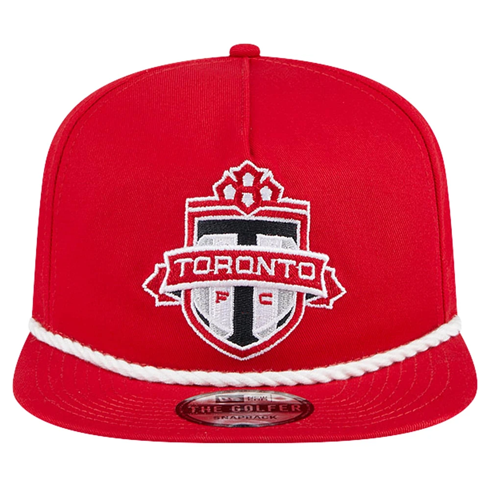 Men's New Era Red Toronto FC The Golfer Kickoff Collection Adjustable Hat