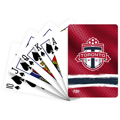 Rouge Toronto FC jouant - Cartes