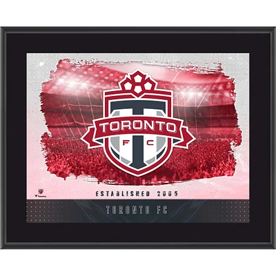Plaque horizontale sublimée avec logo de l'équipe du Toronto FC 10,5" x 13"