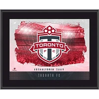 Plaque horizontale sublimée avec logo de l'équipe du Toronto FC 10,5" x 13"