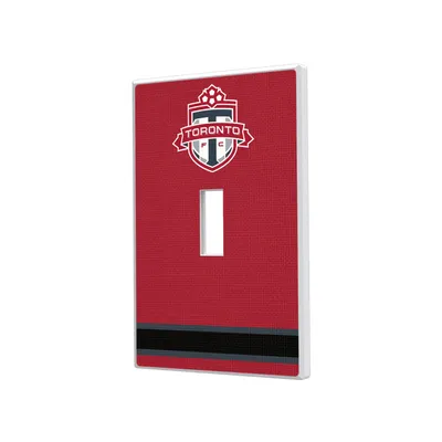 Toronto FC Stripe Design Single Toggle Lightswitch Plate