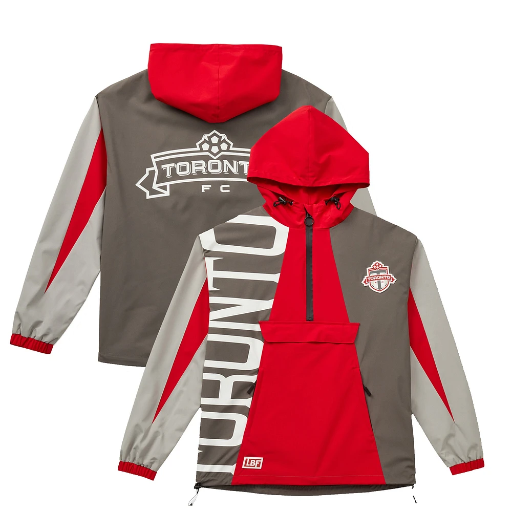 Veste anorak à demi-zip unisexe Live Breathe Futbol gris Toronto FC Tekker