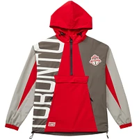 Veste anorak à demi-zip unisexe Live Breathe Futbol gris Toronto FC Tekker