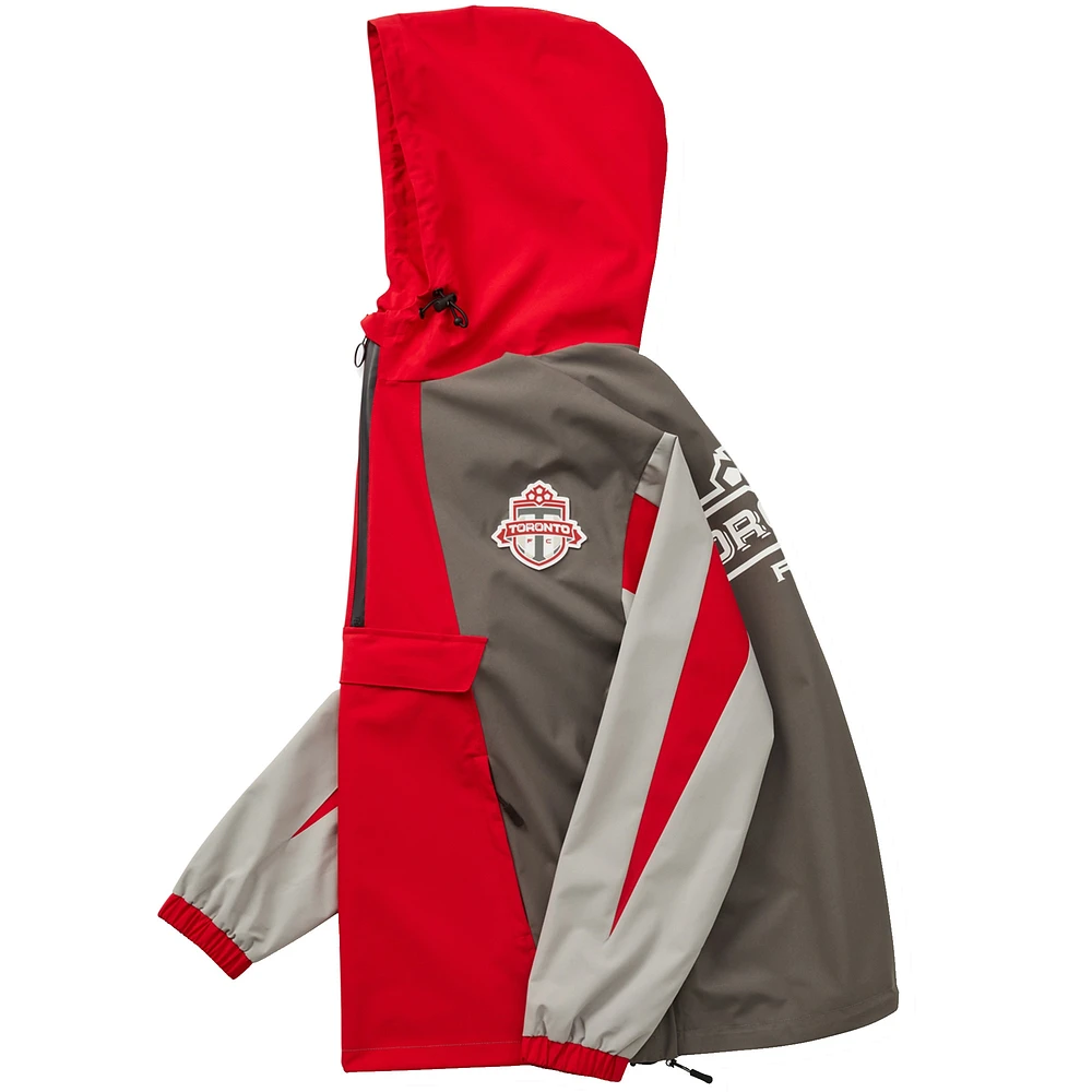 Veste anorak à demi-zip unisexe Live Breathe Futbol gris Toronto FC Tekker