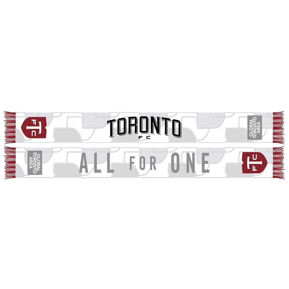 White Toronto FC 2024 Jersey Hook Scarf