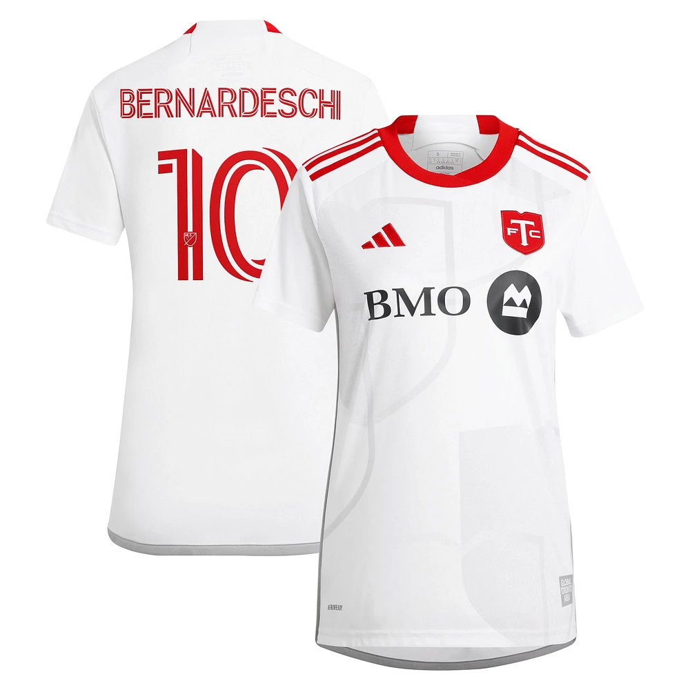 Women's adidas Federico Bernardeschi White Toronto FC 2024 GTA Kit Replica Player Jersey