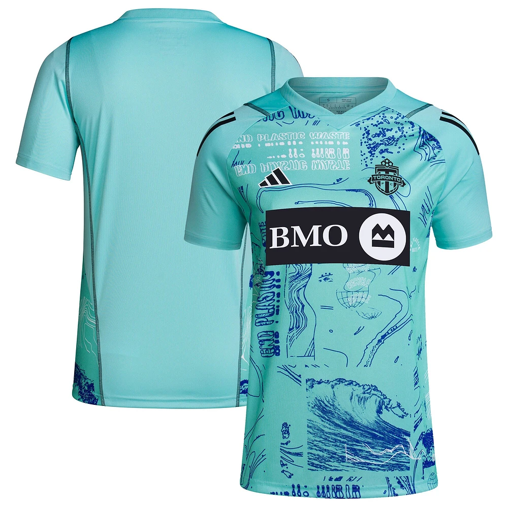 Maillot adidas vert Toronto FC 2023 One Planet Replica pour femme