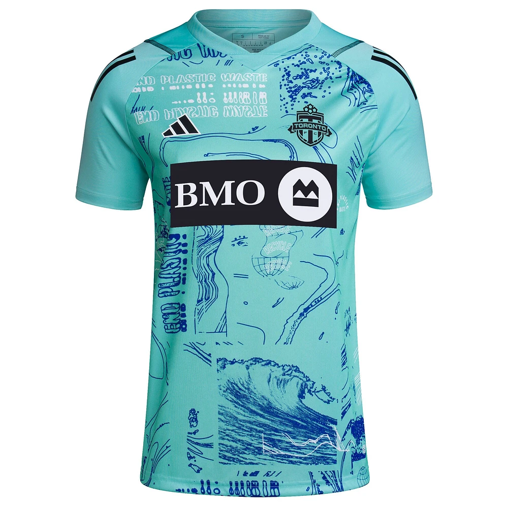 Maillot adidas vert Toronto FC 2023 One Planet Replica pour femme