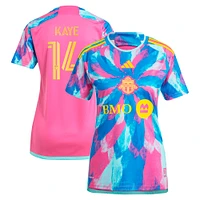 Adidas Mark-Anthony Kaye Maillot Toronto FC 2023 The Energy Kit Replica Player pour femme Rose