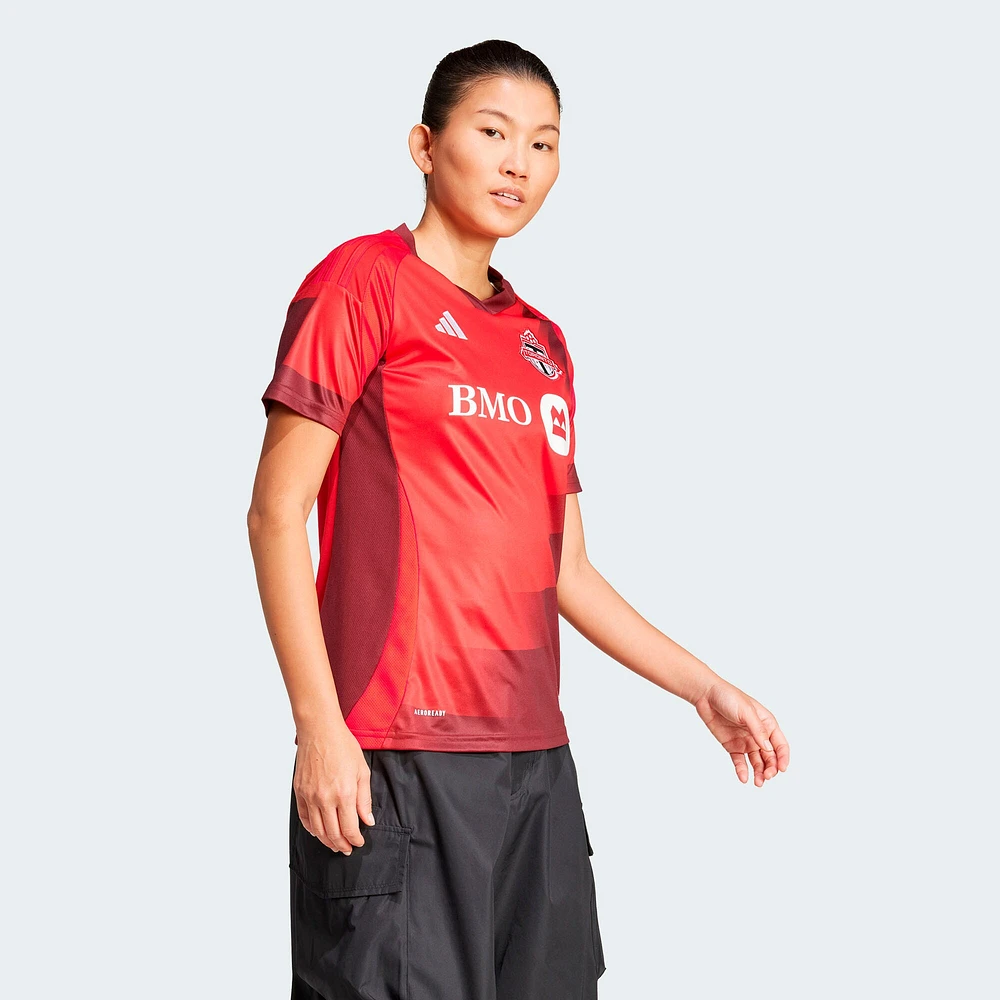 maillot réplique du rouge club Toronto FC 2025 pour femme adidas
