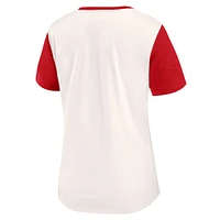 T-shirt Carver Slub Fanatics pour femmes crème/rouge du Toronto FC Fundamentals