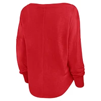 Women's Fanatics Red Toronto FC Fundamentals Carver Slub Long Sleeve T-Shirt