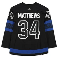 Auston Matthews Black Toronto Maple Leafs Autographed Adidas Alternate Authentic Jersey