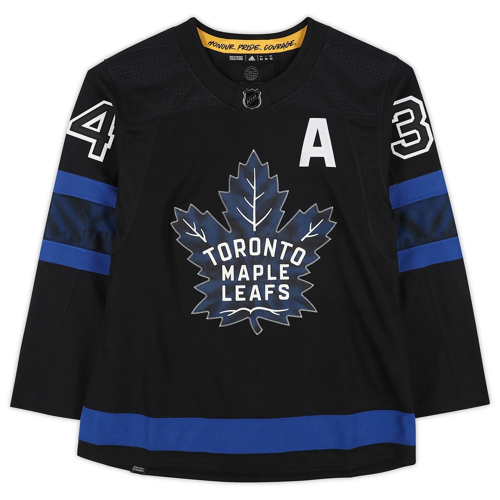 Auston Matthews Black Toronto Maple Leafs Autographed Adidas Alternate Authentic Jersey