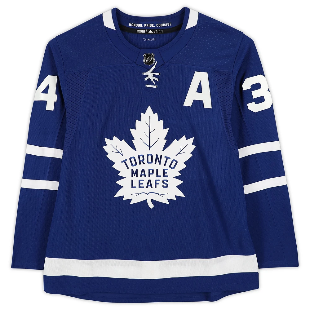 Auston Matthews Blue Toronto Maple Leafs Autographed adidas 2022 Hart Trophy Winner Authentic Jersey with ''2022 Hart'' Inscription