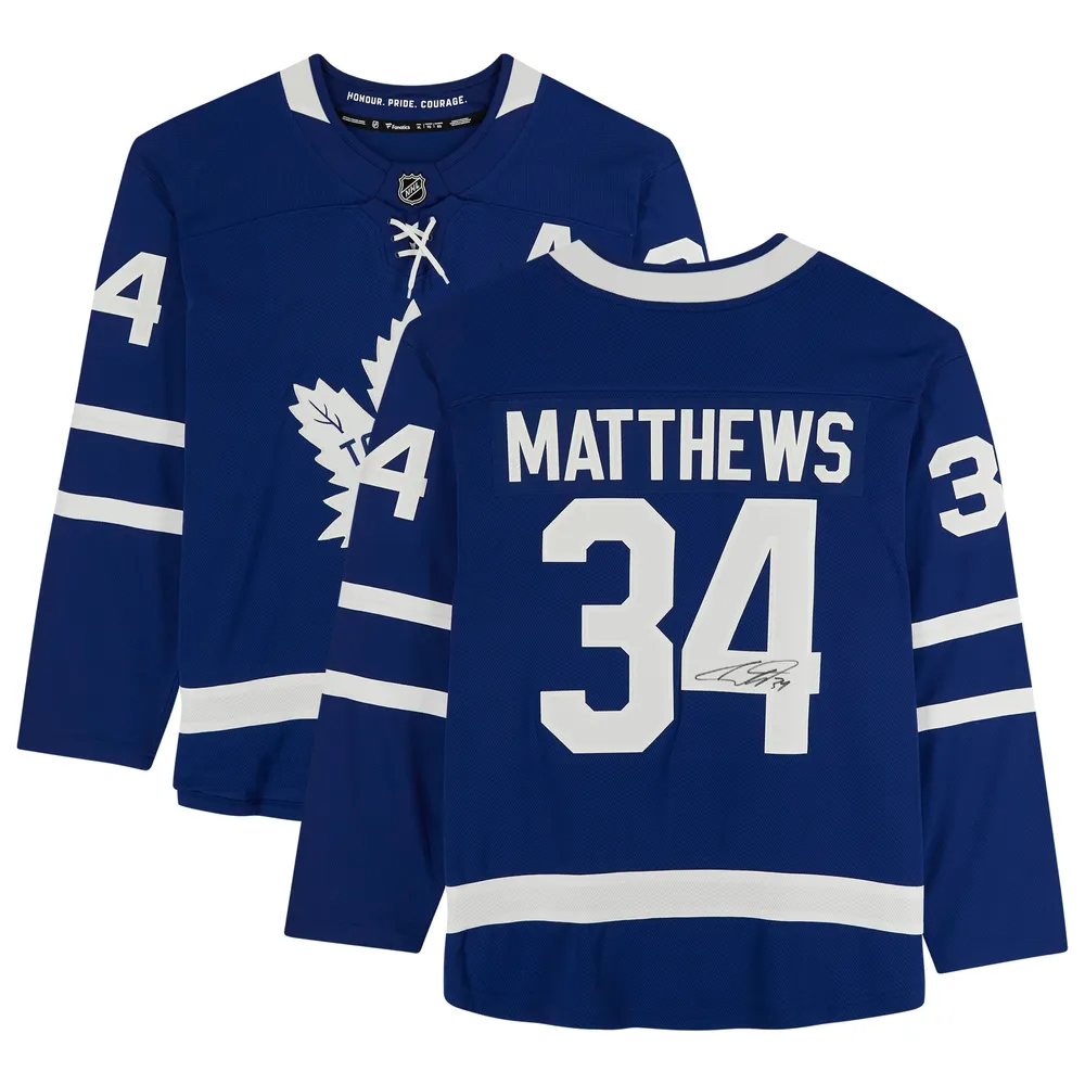 Auston Matthews Toronto Maple Leafs Autographed White Alternate Captain  Adidas Authentic Jersey