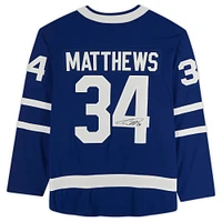 Auston Matthews Blue Toronto Maple Leafs Autographed Fanatics Breakaway Assistant Captain Jersey