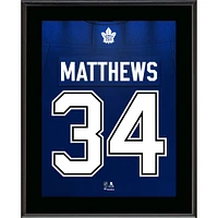 Auston Matthews Toronto Maple Leafs 10.5" x 13" Jersey Number Sublimated Player Plaque