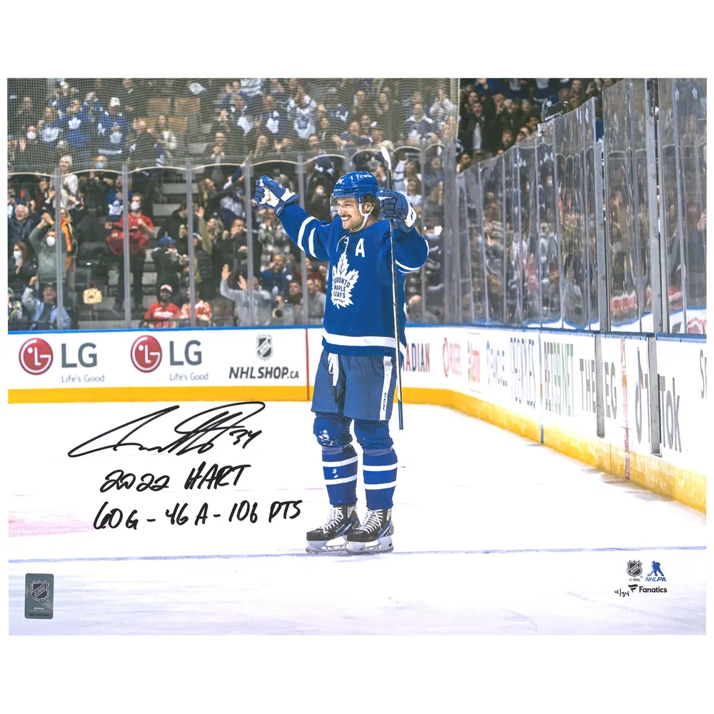 Auston Matthews Autographed Toronto Maple Leafs Fanatics Hockey Jersey - Fanatics (with A)