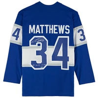 Auston Matthews Toronto Maple Leafs Autographed 2017 Centennial Classic Mitchell & Ness Jersey with "OT GWG 1-1-17" Inscription - Limited Edition of 17