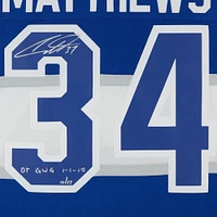 Auston Matthews Toronto Maple Leafs Autographed 2017 Centennial Classic Mitchell & Ness Jersey with "OT GWG 1-1-17" Inscription - Limited Edition of 17