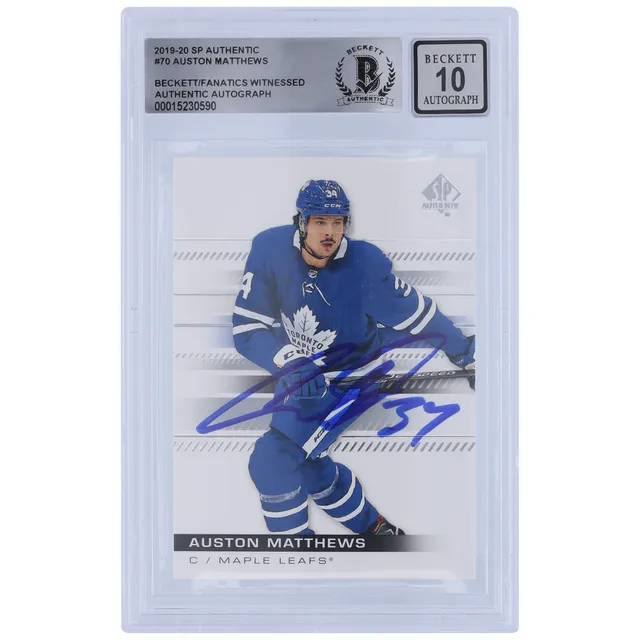 Lids Auston Matthews Toronto Maple Leafs Autographed 2021-22 Upper Deck  Series 2 Exclusives #418 #10/100 Beckett Fanatics Witnessed Authenticated  Card
