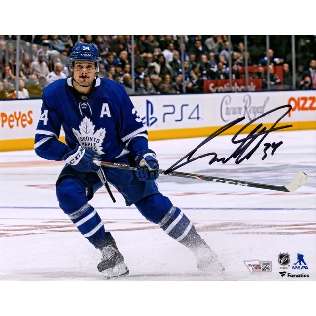 Framed Auston Matthews Toronto Maple Leafs Autographed White Fanatics  Breakaway Jersey