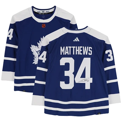 Auston Matthews Toronto Maple Leafs Autographed adidas 2022-23 Reverse Retro Authentic Jersey