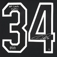Maillot Fanatics alternatif noir autographié par Auston Matthews des Maple Leafs de Toronto avec inscriptions « 26th Leafs Captain » et « PAPI » - Édition limitée à 10 exemplaires
