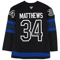 Auston Matthews Toronto Maple Leafs Autographed Black Alternate Fanatics Premium Jersey