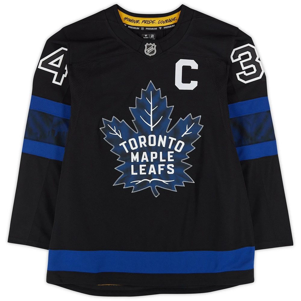 Auston Matthews Toronto Maple Leafs Autographed Black Alternate Fanatics Premium Jersey