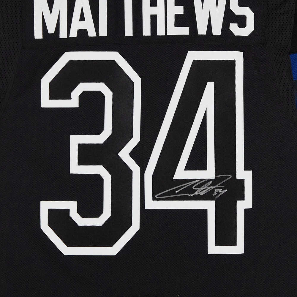 Auston Matthews Toronto Maple Leafs Autographed Black Alternate Fanatics Premium Jersey