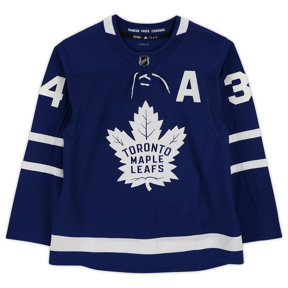 Auston Matthews Toronto Maple Leafs Autographed Blue Adidas Authentic Jersey - Art by Eric Sevigny - #1 of Limited Edition 1 - B677046