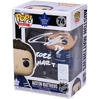 Auston Matthews Toronto Maple Leafs Autographed Blue Jersey Funko Pop! Vinyl Figure with "2022 Hart" Inscription