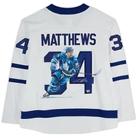 Auston Matthews Toronto Maple Leafs Autographed Fanatics Breakaway Jersey - Art by Eric Sevigny - Limited Edition #1/1 - XJ05530222