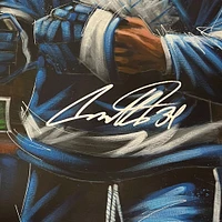 Auston Matthews Toronto Maple Leafs Autographed Stretched 30" x 40" Original Canvas Artwork - Art by Eric Sevigny - #1 of Limited Edition 1