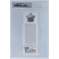 Auston Matthews Toronto Maple Leafs Autographed Ticket from April 4 2017 with "2017 Calder" Inscription - Beckett/Fanatics Graded 10