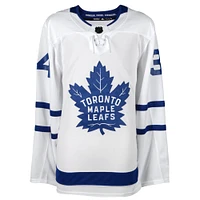 Maillot Adidas authentique blanc autographié par Auston Matthews des Maple Leafs de Toronto