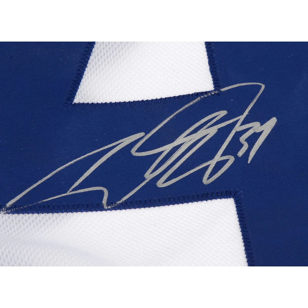 Maillot Adidas authentique blanc autographié par Auston Matthews des Maple Leafs de Toronto