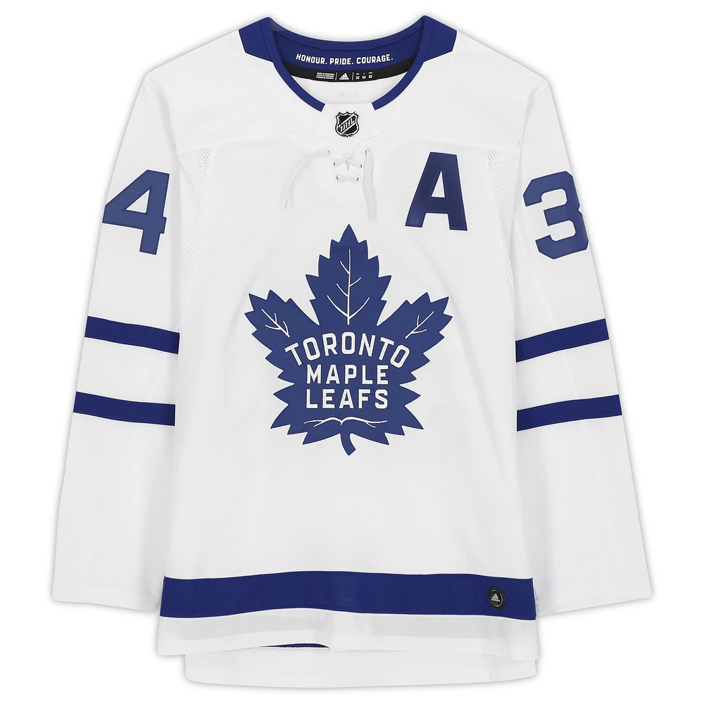 Auston Matthews Toronto Maple Leafs Autographed White adidas Jersey with "2021 Rocket Richard" Inscription
