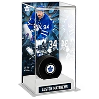 Auston Matthews Toronto Maple Leafs Deluxe Tall Hockey Puck Case