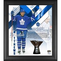 Auston Matthews Toronto Maple Leafs Unsigned Framed 15" x 17" 2021 Rocket Richard Trophy Winner - Collage