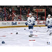 Auston Matthews Toronto Maple Leafs Unsigned NHL Debut Photograph