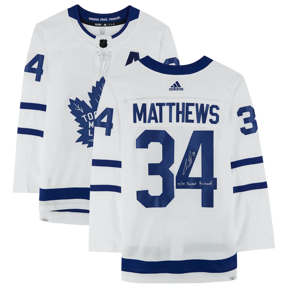 Auston Matthews Signed Maple Leafs Jersey (Fanatics Hologram